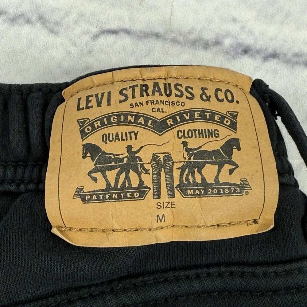 LEVI'S Youth‎ Black Knit Jogger M 10-12 YRS 26x26 Drawstring Stretch Skateboard